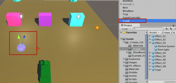 Unity Trapに触れると一時的に動けないようにする Monopro キッズ プログラミング道場